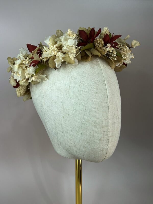 Corona flores preservadas