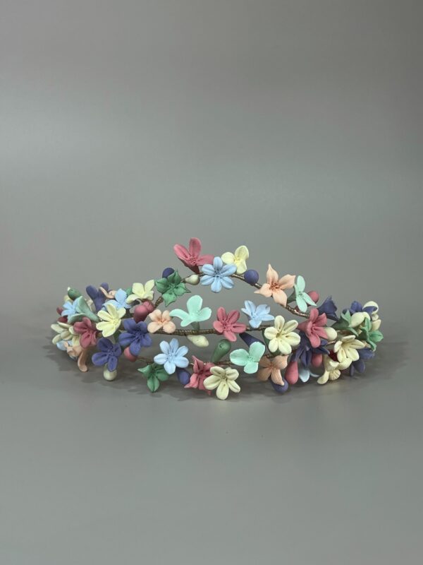 Tocado porcelana pastel