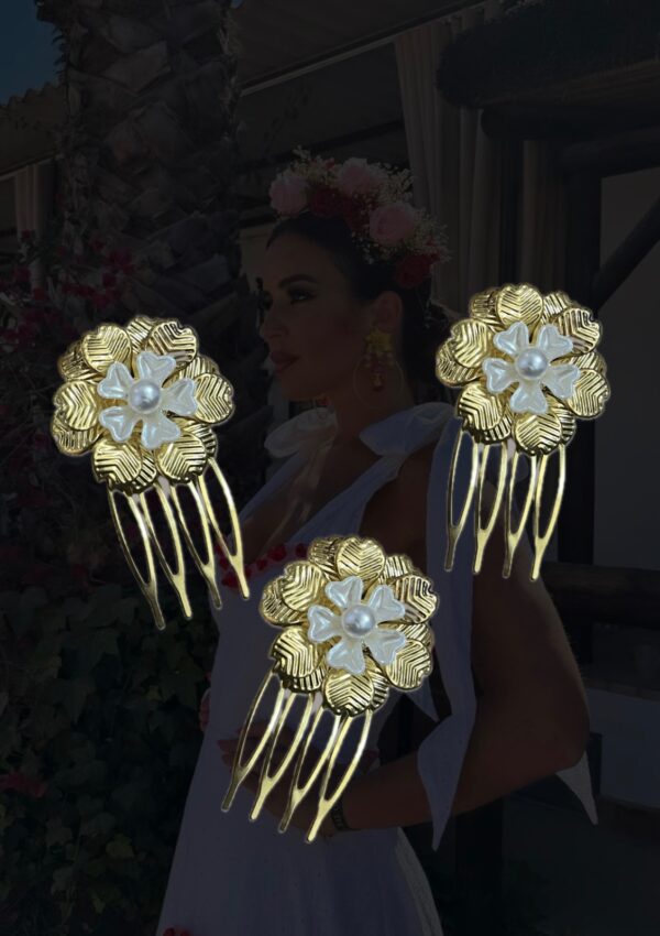 Peinecillo flor perla